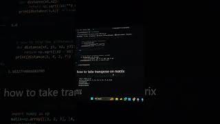 #codinglover #dothingsyoudontwanttodo #coding #artificial #linearalgebra  # using python