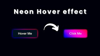 Master the Neon Hover Effect: Advanced Techniques | The Coding Fever
