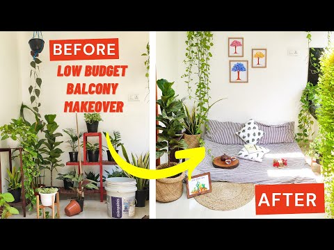 small balcony makeover in low budget | easy balcony makeover | cozy corner makeover