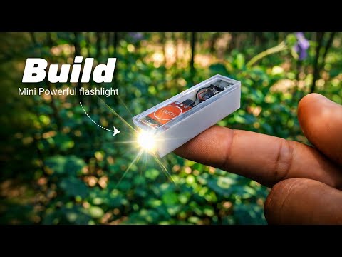 Build The World's Smollest Rechargeable | powerful flashlight