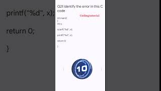 C Programming interview Questions #cinterviewquestions #codingtutorial