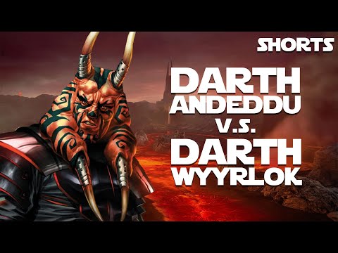 Darth Andeddu v.s. Darth Wyyrlok III (Full video in Description) #Shorts