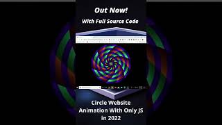 Cooming Soon! Circle Website Animation With Only JS in 2022 by jishaansinghal with full source code