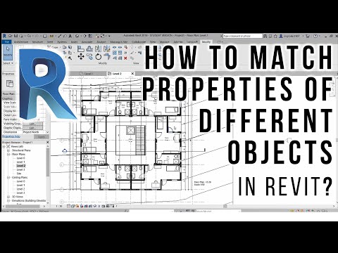 How to Match Properties of Different Objects in Revit | Copy, Match in Revit | Revit Tutorial