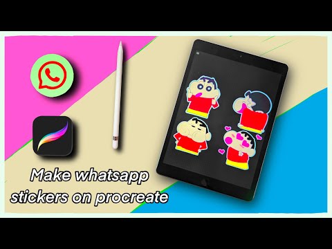 How to make a sticker on procreate | procreate tutorial (#shorts)