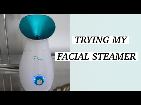 TRYING OUT MY FACIAL STEAMER