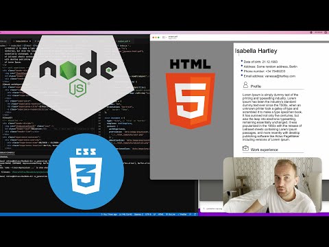 Application Experiment - Generating CVs programmatically in NodeJS
