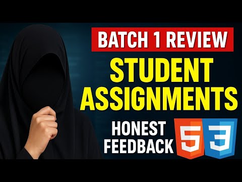 Reviewing My Students' Second HTML & CSS Website Projects | Batch 1 Web Development