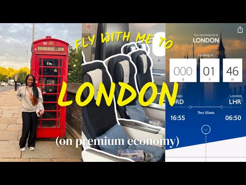 Fly with me to London  ✈️ 🇬🇧on British Airways PREMIUM Economy