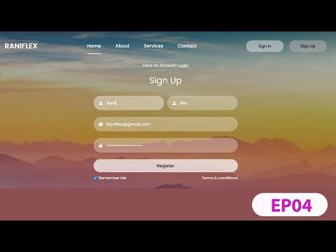 How To Make A Login And Register  with HTML & CSS |04|