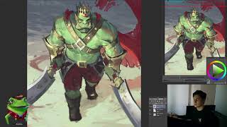 DIGITAL ART STREAM. productive painting whatever I want