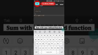 Sum  of two numbers with user  defined functionin c language💥⚡💻#shorts#cprogramming#viral#shortsfeed