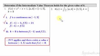 Calculus AB/BC – 1.16 Intermediate Value Theorem