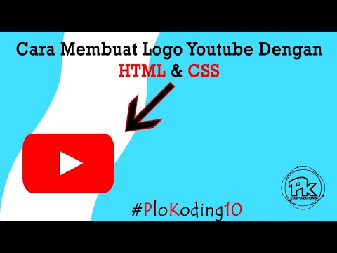 How to Make Youtube Logo Using HTML and CSS || #PloKoding10