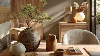 Small-Space Serenity: Japandi Home Office Transformation for Productivity