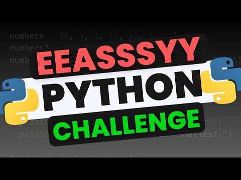 Python Training Camp -  EASY MODE PYTHON CHALLENGE