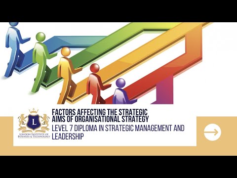 Factors Affecting the Strategic Aims of Organisational Strategy