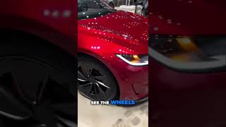 Exploring the Sleek Design of the Red Tesla Model 3 Performance with White Interior