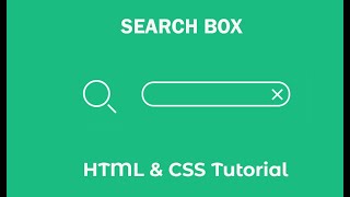 Animated Search Box Using HTML & CSS
