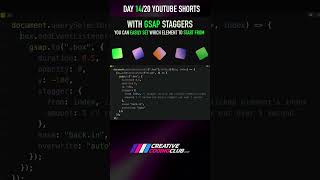 #GSAP Dynamic Stagger Start: DEMO LINK IN DESCRIPTION