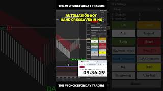 Automation Bot Works With Band Crossover in  NQ Market || Slingshot Bot #ninjatrader8