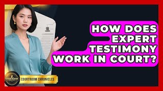 How Does Expert Testimony Work In Court? - Courtroom Chronicles