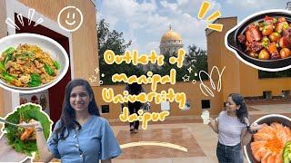 MANIPAL UNIVERSITY JAIPUR HOSTEL *Food outlets 🍔🍕🍜|All about the outlets*HOSTEL TOUR*