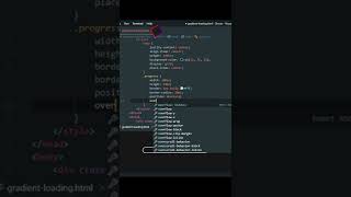 Gradient Progress Bar Animation using Html CSS | CSS Tutorial #shorts #cssanimation