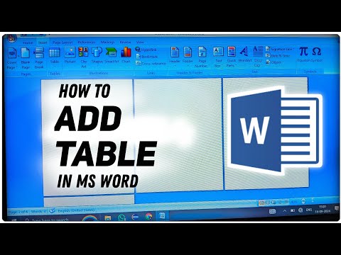 How To Add Table in Ms Word | Ms Word Me Table Kaise Add Kare