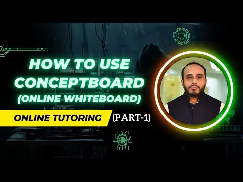 Online Tutoring || How to use Conceptboard (An Online Whiteboard) || Part 1