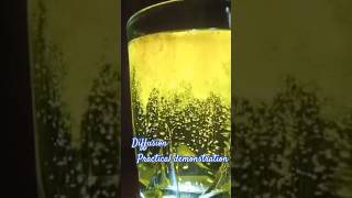 Diffusion Experiment II Practical demonstration II Ms. Bushra #science