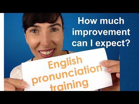 How much improvement? English Pronunciation Training.