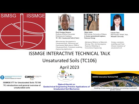 ISSMGE ITT Episode 6: Unsaturated Soils (TC106)