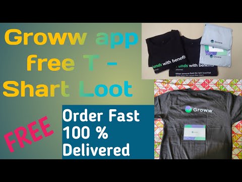 Free Groww Tshirt Loot | Today Free T-shirt👕 offer | Limited time Loot| Biggest Free sample Groww😱❌🛑