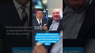 Costco CEO says 'no' to raising prices on company's hot dogs #Shorts