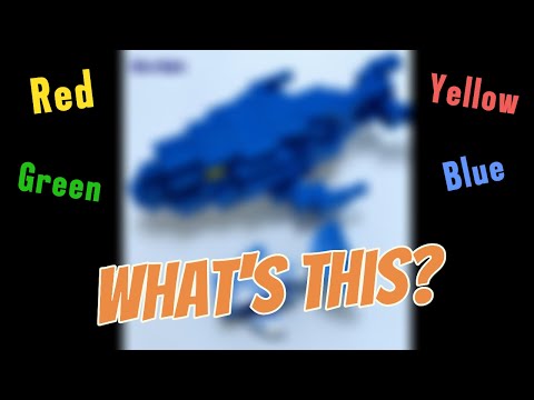 【What's this?】Challenge:  4 LEGO creations assembled in 4 different colors / Minecraft Creeper
