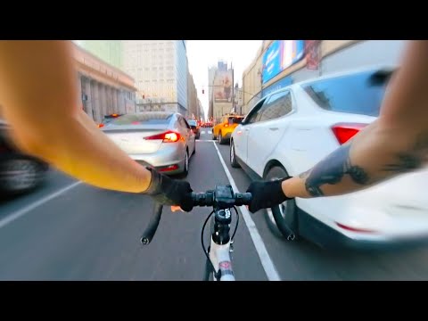 NYC Chill Ride from SoHo to Central Park - POV Fixed Gear