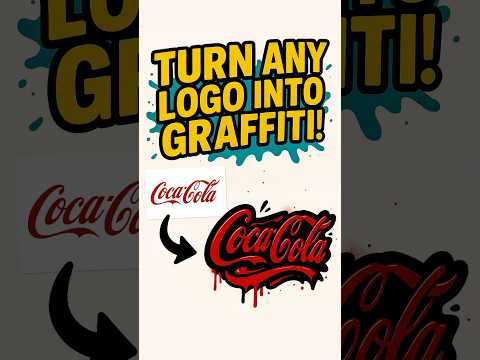 Transform Any Logo into Street Art – Graffiti Tutorial! #shorts #chatgpt #chatgptprompts