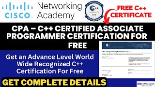 CPA: Programming Essentials in C++ Exam Answers | Cisco Free Courses & Certificates |