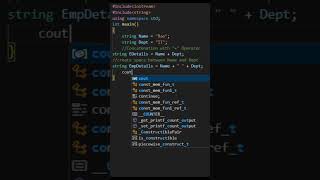 string concatenation in c++@ensolutions5210 #concatenation #concat #concatenate #shorts #coding