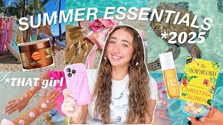 SUMMER ESSENTIALS 2025*to be THAT girl* tanning, clothing, books, makeup and more!