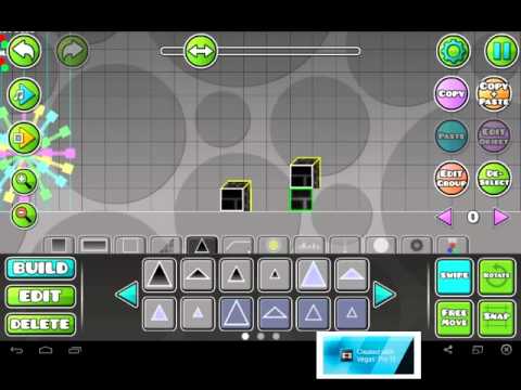How to make on geometry dash :3D Large blocks,3D normal blocks,animations,3D Floor, and lasers.