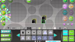 How to make on geometry dash :3D Large blocks,3D normal blocks,animations,3D Floor, and lasers.