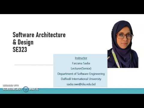 SE323 || Software Architectural Structures