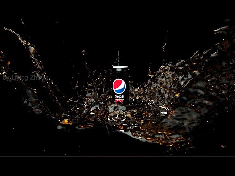 cinema 4D proyecto | water simulation with Realflow | PEPSI COLA | postproduction with after effects