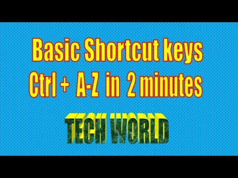 Ctrl + A-Z shortcut keys in 2 minutes. Computer basic shortcuts. #ctrlshortcuts #viral