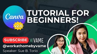 CANVA TUTORIAL FOR BEGINNERS 2024 | VAME Philippines