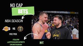 Los Angeles Lakers vs Denver Nuggets - 3/19/25 - Free NBA Pick | NBA Betting Tips | No Cap Bets