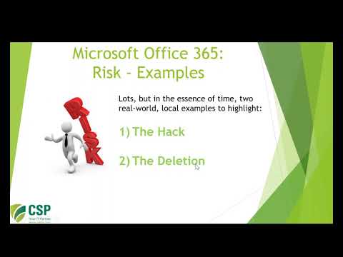 Minimizing the Risks of Using Microsoft Office 365 [2019] | CSP, Inc. | (919) 424-2000