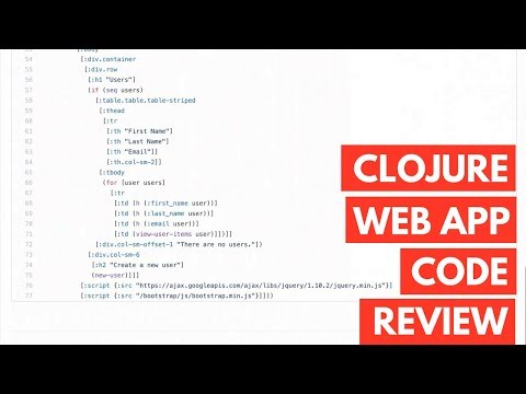 Clojure Web App Code Review